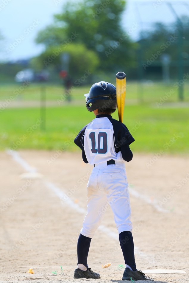 少年野球試合中