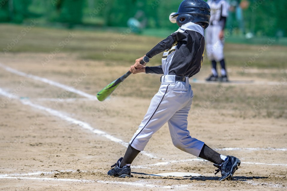 少年野球　試合中